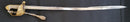 PATTERN 1827 BRITISH NAVAL OFFICER’S SWORD - (Pipe-Backed): 29.5” well decorated blade in good condition