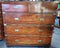 A fine early Military Anglo Colonial Campaign Chest circa 1825. H. 1020 W. 440. L 1015. An earlier two-part chest displaying the same early flared handles but what possibly makes this earlier than the other