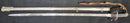 1854 RIFLE OFFICER’S SWORD : 33” blade in vg. condition, profuse etching & fullers to both sides, reverse side marked MOUBRAY, ROWAN & HICKS. MELBOURNE: