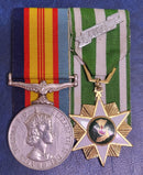 P69 Pair: Australian Vietnam medal & Vietnam Star both correctly named to 1200329. J. P. Spitzers. Served in Vietnam 28 May 1965 to 07 June 1966 with 1 RAR. He was born in the Netherlands.