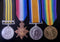 P141 Four: Africa General Service Medal one clasp “Somaliland 1902-04” (HMS PORPOISE), 1914-15 Star, British War & Victory Medals. 187323 M. Tuft. AB RN