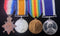 P140 Four: 1914-15 Star, British War & Victory Medals, Naval Long Service Good Conduct GVR. 239393 G. W, Caffell CPO TEL HMS GANGES.