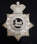 1st Volunteer Battalion Hampshire Rgt white metal Victorian Helmet Plate.