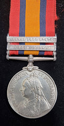 Single: Queen’s South Africa 1899-1902, 2 clasps, Cape Colony, Orange Free State (3169 Pte. H. C. Bateman. 5th. Rl. Fus.)