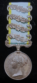 Single: Crimea 1854 four clasps “Alma, Balaklava, Inkermann, Sebastopol” Serjt. C. Dunbar. Royal Horse Arty.