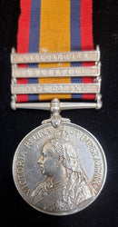Single: Queen’s South Africa 1899-1902, 3 clasps, Cape Colony, Transvaal, Wittebergen (1060 Drvr: J. A. Dobree, C.I.V.)
