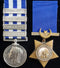 Pair: EGYPT AND SUDAN 1882-89, 4 clasps, Private J. Jack, 1st Gordon Highlanders