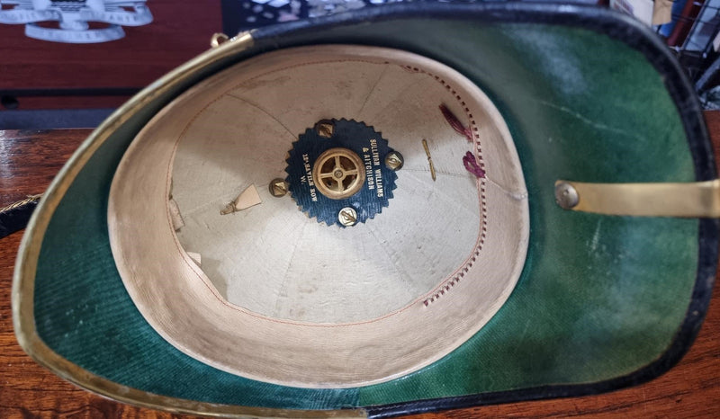 Militia Artillery Officer’s Blue Cloth Helmet c.&nbsp;1902-08