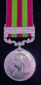 P107 Single: India General Service Medal 1895 One Clasp “Punjab Frontier 1897-98” Gurkha, 2nd Bn 1st Gurkha Rifles.