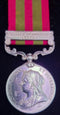 P108 Single: India General Service Medal 1895 One Clasp “Relief of Chitral” 4588 Pte. W. Ogilvie, 2nd Bn Seaforth Hdrs.