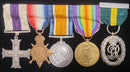 Five: Military Cross G.V.R, 1914-15 Star (Capt.), British War & Victory Medals, Major W. H. Thornton R. F. A. Territorial Decoration G.V.R. (unnamed).