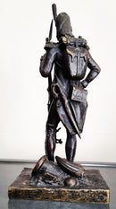 Grenadier of the Imperial Old Guard. Patinated bronze.