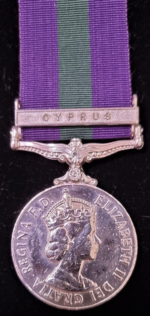 P98 Single. GSM 1918 E.II.R. one clasp “CYPRUS”, 23463347 Pte. C. Pirie, HLI.