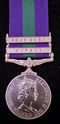 P99 Single. GSM 1918 E.II.R. Two clasps “CYPRUS, NEAR EAST”, 23227971 Pte. J. Rankin, R.S.