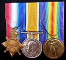 PJ4 Trio: 1914-15 Star, British War & Victory Medals 989 Pte Albert Earl, D Coy 28 BN AIF.