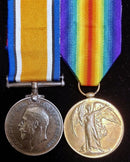 PJ5 Pair: British War & Victory Medals 1760 T/Cpl James Carney 10 L H RGT. / Arty.