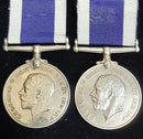 Pair: Royal Navy L.S. & G.C., G.V.R., 3rd issue, coinage head (2) J. 61078 G. W. Baldwin. Tel. H.M.S. Pembroke; J.61078 G. W. Baldwin. Tel. H.M.S. Pembroke.