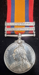 Single: Queen’s South Africa 1899-1902, 2 clasps, Relief of Mafeking, Transvaal (1056 Corpl: H. Stocks. B.S.A. Police.
