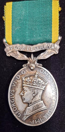 Efficiency Medal G.VI.R., 1st issue, Territorial 891756. Gnr. J. R. Graffham. R.A.