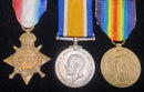 P148 Trio: 1914-15 Star, British War &amp; Victory Medals.386 Pte. P. Treharne 19 BN AIF