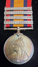 Single: Queen’s South Africa 1899-1902, 4 clasps, Cape Colony, Rhodesia, Transvaal, South Africa 1901 (1677 Trp. R. Vannan, N. Zealand M.R.)