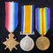 P94 Trio: 1914/15 star, British War and Victory Medal all correctly impressed to 453 PTE. C. L. CANDY 32/BN A.I.F.