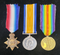 P83 Trio: 1914/15 star, British War and Victory Medal all correctly impressed to 94 PTE (SGT ON PAIR) D. M. JORDAN 22/BN A.I.F.