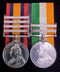 P52 Pair : Queen’s South Africa Medal 1899 with Four clasps “R of K., Paard., Drief., T." and Kings South Africa medal with two clasps “S.A 1901 & S.A. 1902” both medals correctly impressed to 2977 Pte. J. West, Essex Regt.