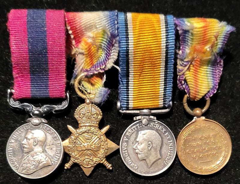 Miniatures Distinguished Conduct Medal G.V.R. 191415 Star British War and Victory Medals
