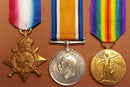 Trio: 1914/15 star, British War and Victory Medal all correctly impressed to 1764 L/CPL. (PTE on Star) W. W. GILBERT 11/BN AIF.