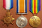 Trio: 1914/15 star, British War and Victory Medal all correctly impressed to 1764 L/CPL. (PTE on Star) W. W. GILBERT 11/BN AIF.