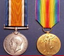 PAIR: British War and Victory Medal, both correctly impressed to 3358 PTE J. BUCHAN 58/BN AIF.