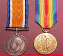 PAIR: British War and Victory Medal, both correctly impressed to 5732 PTE W. K. SHARPLES 59/BN AIF. - VF SOLD