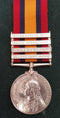 Single: Queen's South Africa 1899-1902, four clasps "OFS, T, SA01, SA02" impressed 49 Pte H. A. Elmhirst, Queensland I.B.    Note: Private H Augustus Elmhirst, 6th Queensland Imperial Bushmen  - VF SOLD