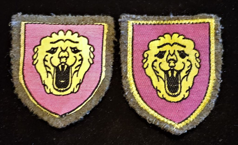 PAIR OF SOUTH EASTERN COMMAND EMBROIDED SECOND WORLD WAR FORMATION PATCHES (CEASED TO EXIST 1944)