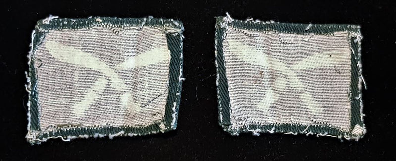 SECOND WORLD WAR PAIR OF 63RD GURKHA BRIGADE PRINTED FORMATION PATCHES