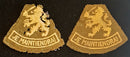PAIR OF WARTIME BRITISH MADE SLEEVE PATCHES FOR THE EXILED DUTCH ARMY