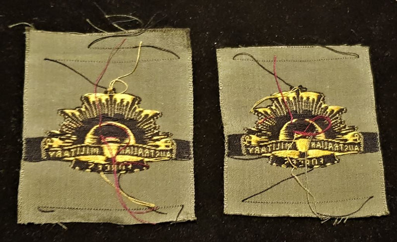 PAIR OF AUSTRALIAN MILITARY FORCES FORMATION PATCH
