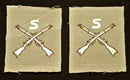 PAIR OF SNIPER’S CROSSED RIFLES QUALIFICATION PATCH’S