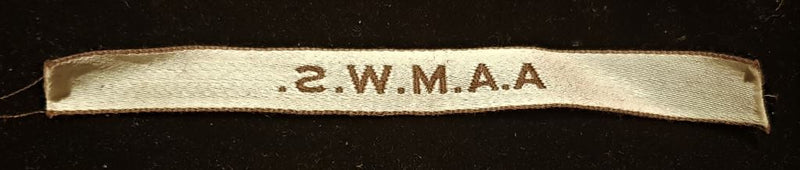 AUST. ARMY MEDICAL WOMAN’S SERVICE SHOULDER TAB