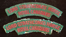 PAIR OF LORD STRATHCONA’S HORSE SHOULDER FLASHES