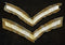 PAIR OF SECOND WORLD WAR LANCE CORPORALS STRIPES