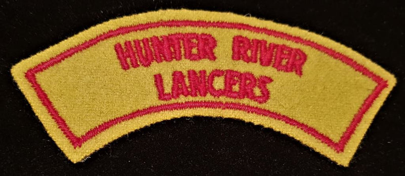 HUNTER RIVER LANCERS SHOULDER FLASH
