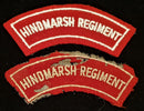 PAIR OF HINDMARSH REGIMENT SHOULDER FLASH’S