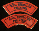 PAIR OF ROYAL AUSTRALIAN ENGINEERS SHOULDER FLASHES