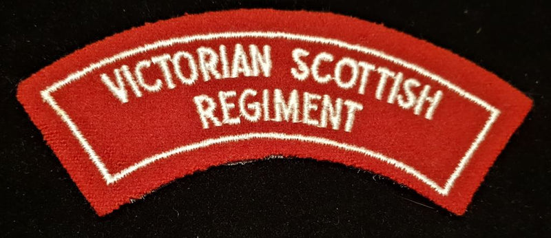 VICTORIAN SCOTTISH REGIMENT SHOULDER FLASH