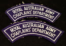 PAIR OF ROYAL AUSTRALIAN ARMY CHAPLAINS DEPT.