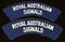 PAIR OF ROYAL AUSTRALIAN SIGNALS SHOULDER FLASHES