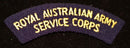 ROYAL AUSTRALIAN ARMY SERVICE CORPS SHOULDER FLASH
