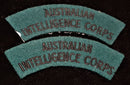 PAIR OF AUSTRALIAN ARMY INTELLIGENCE CORPS SHOULDER FLASHES